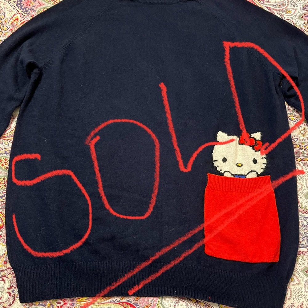 Chinti & Parker Hello Kitty 100% cashmere sweater